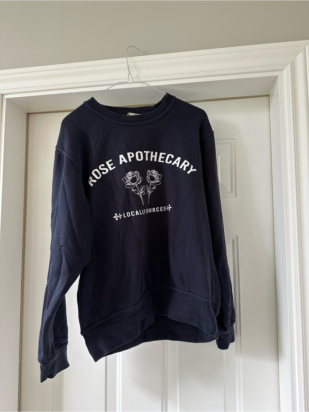 Pacifica Navy Rose Apothecary Crewneck Sweatshirt